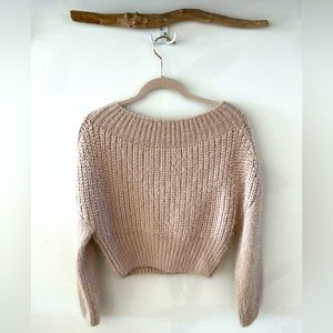 South Moon Under Cropped Beige (Pinkish) Sweater